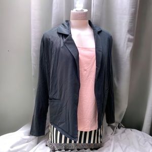 Trades of Hope black Curie Blazer cotton/spandex blend light weight NWT